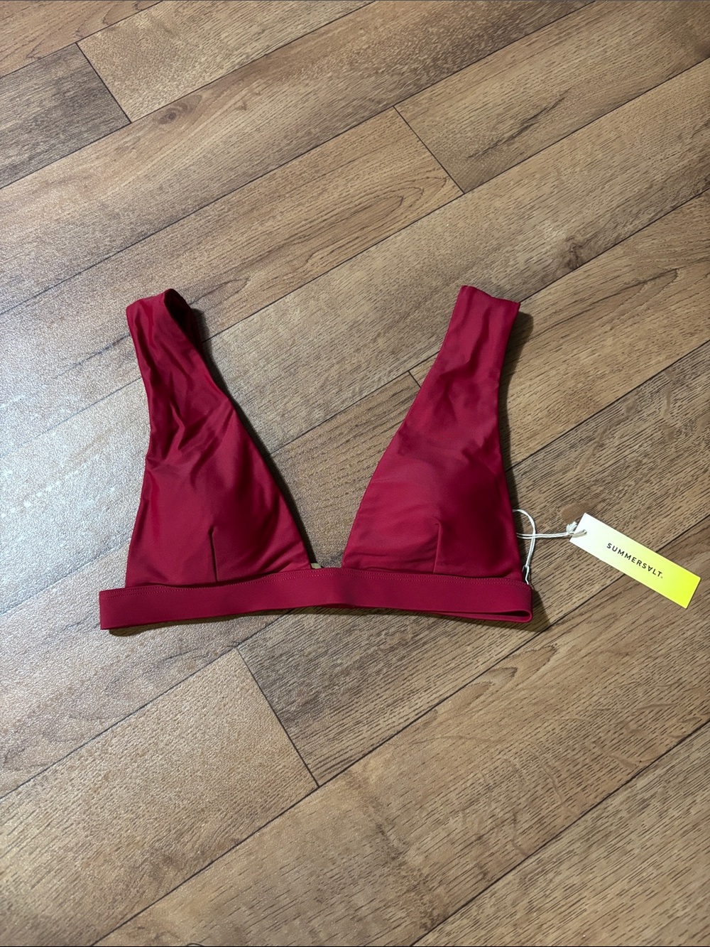 Summersalt The Plunge bikini top NWT BERRY 2 pool beach resort vacation festival